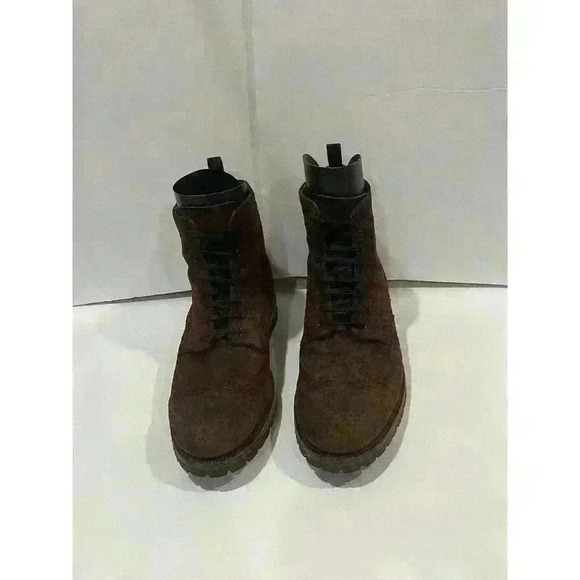 NWOB Frye George Men’s Wingtips Brown Suede Leather Boots Chukka Size 11